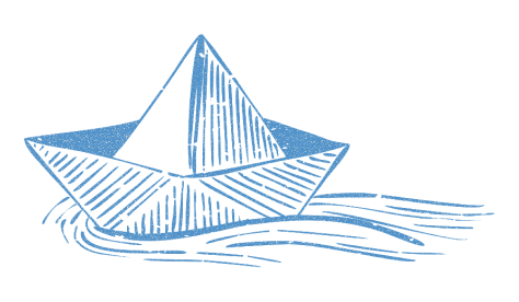 Illustration of a paper boat